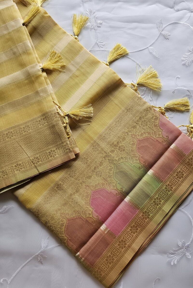R3 - Banarasi Kora Cotton Rangkot - Image 2