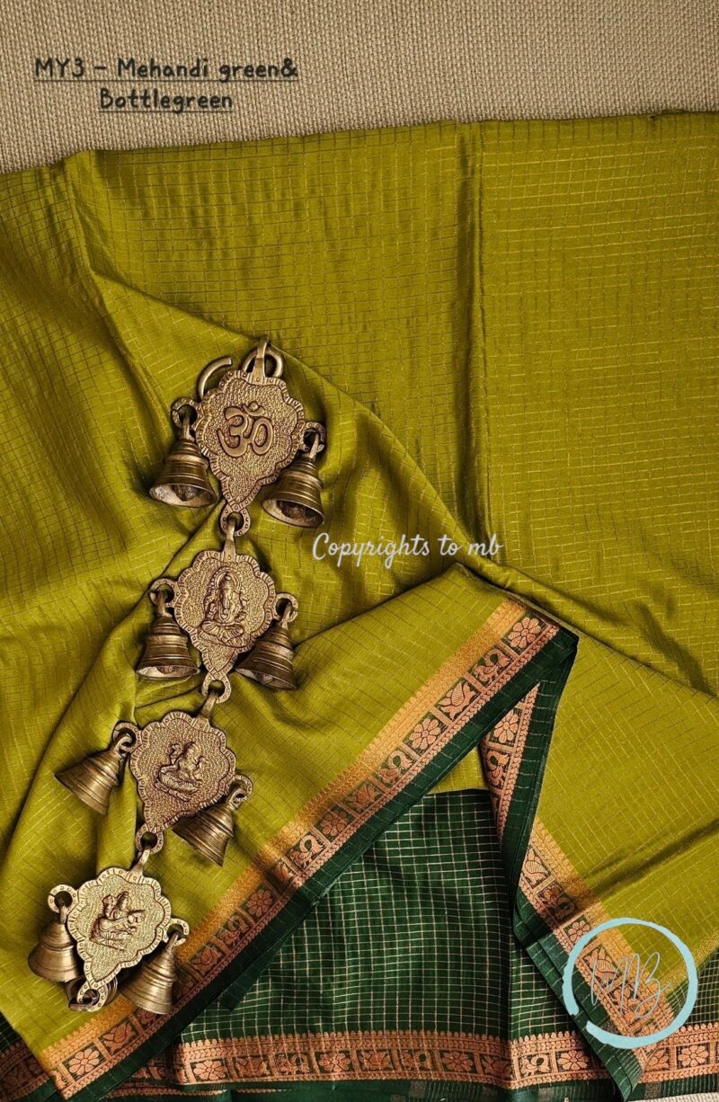 MY3 - Semi Mysore Crepe Silk Saree