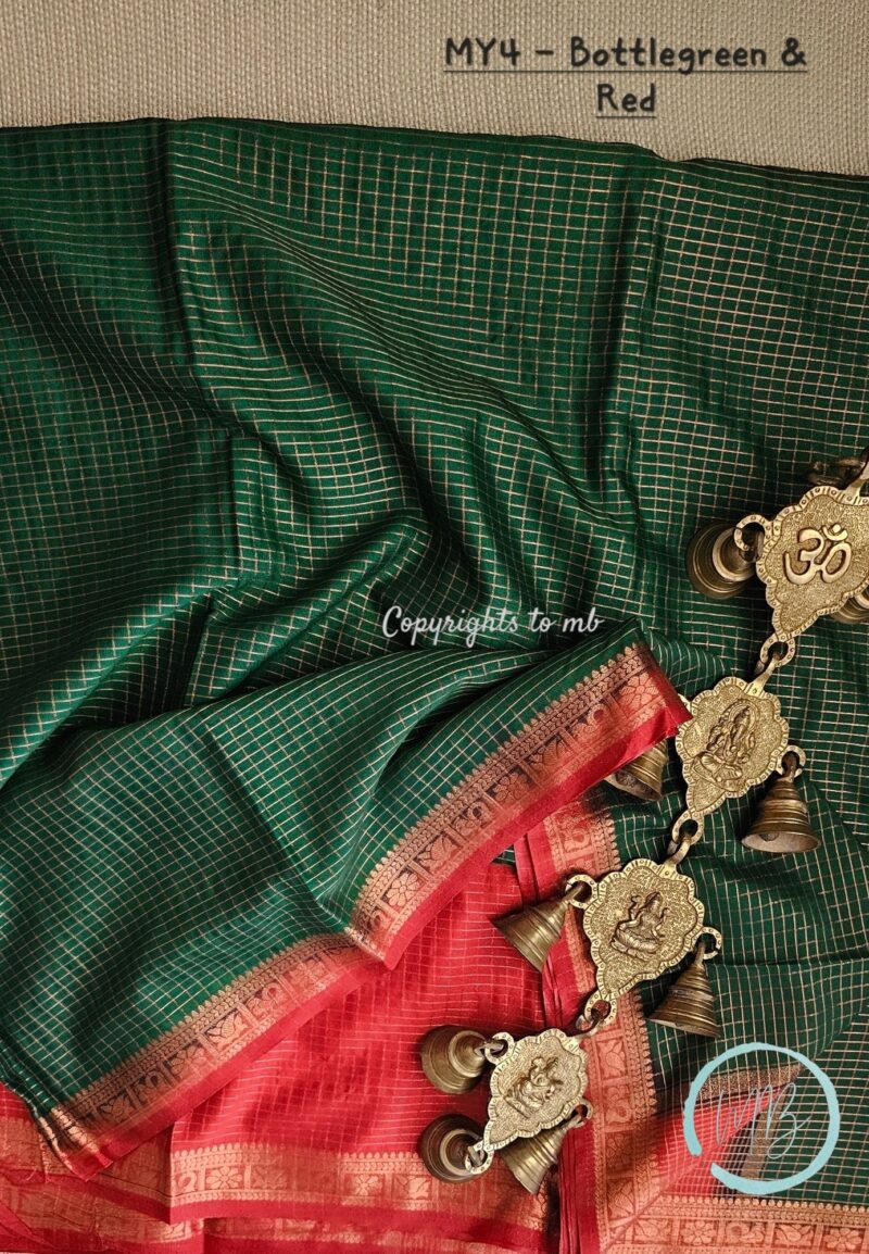 MY4 - Semi Mysore Crepe Silk Saree