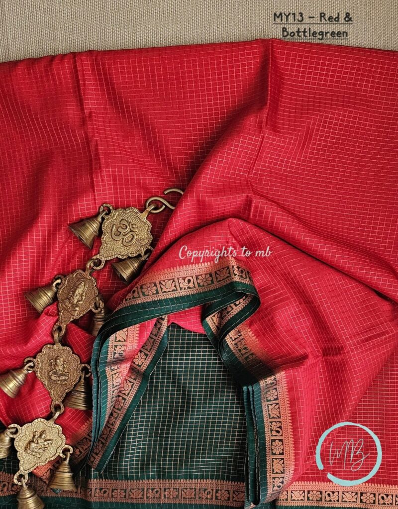 MY13 - Semi Mysore Crepe Silk Saree