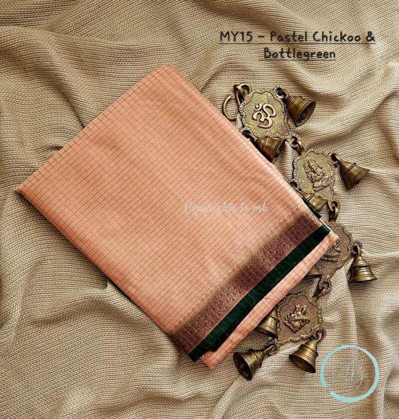 MY15 - Semi Mysore Crepe Silk Saree - Image 2