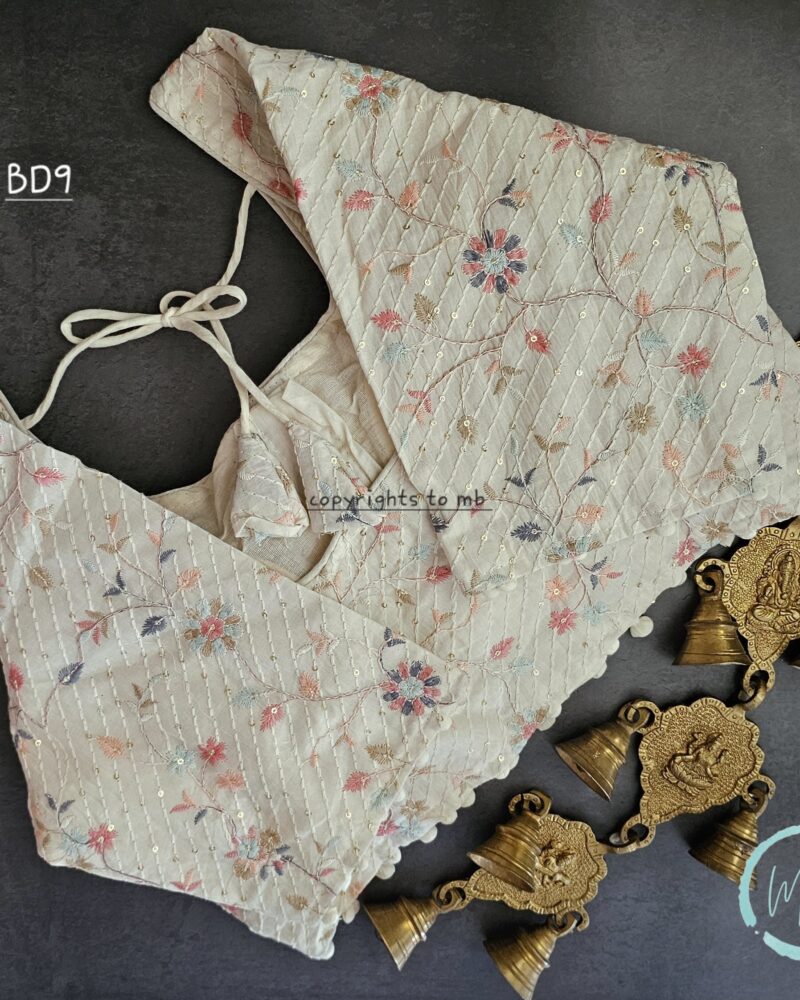 BD9 – Khadi Cotton Embroidery Blouse