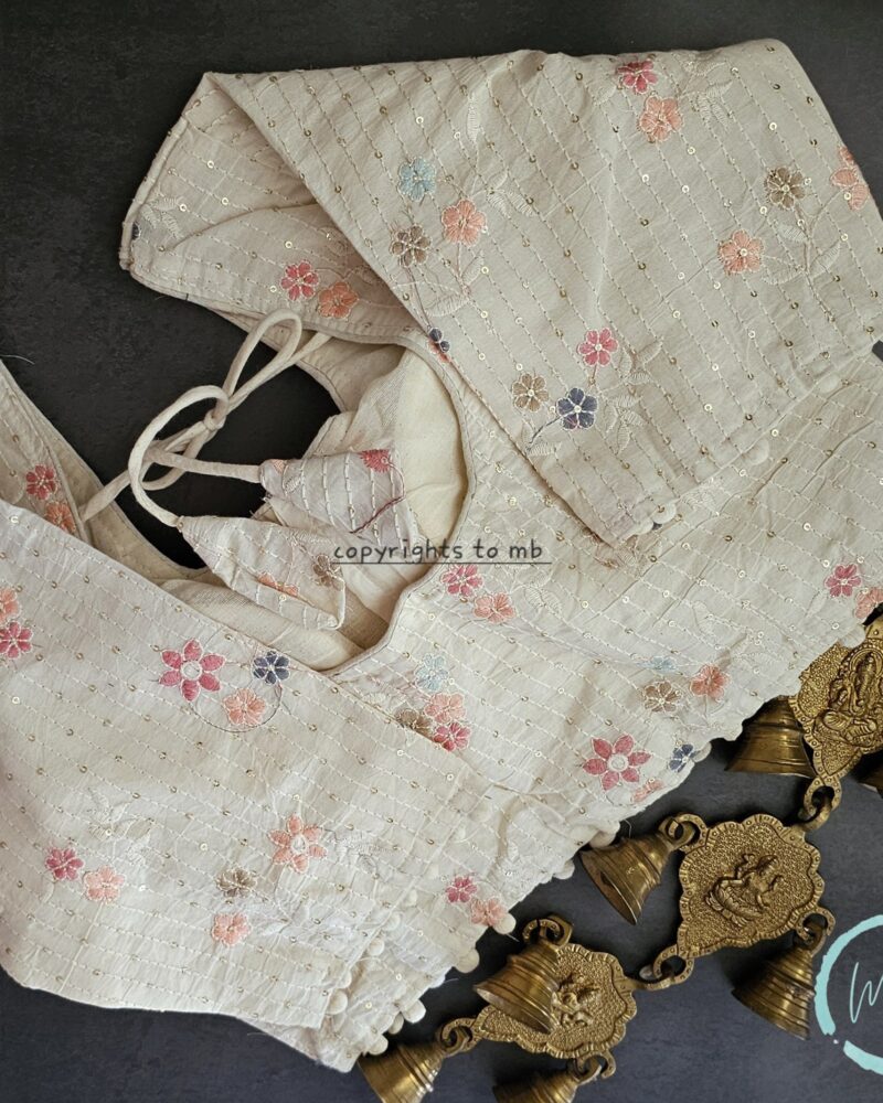 BD6 – Khadi Cotton Embroidery Blouse