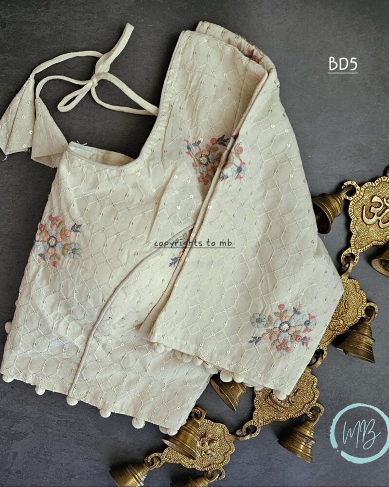 BD5 – Khadi Cotton Embroidery Blouse