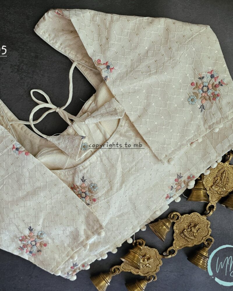 BD5 – Khadi Cotton Embroidery Blouse