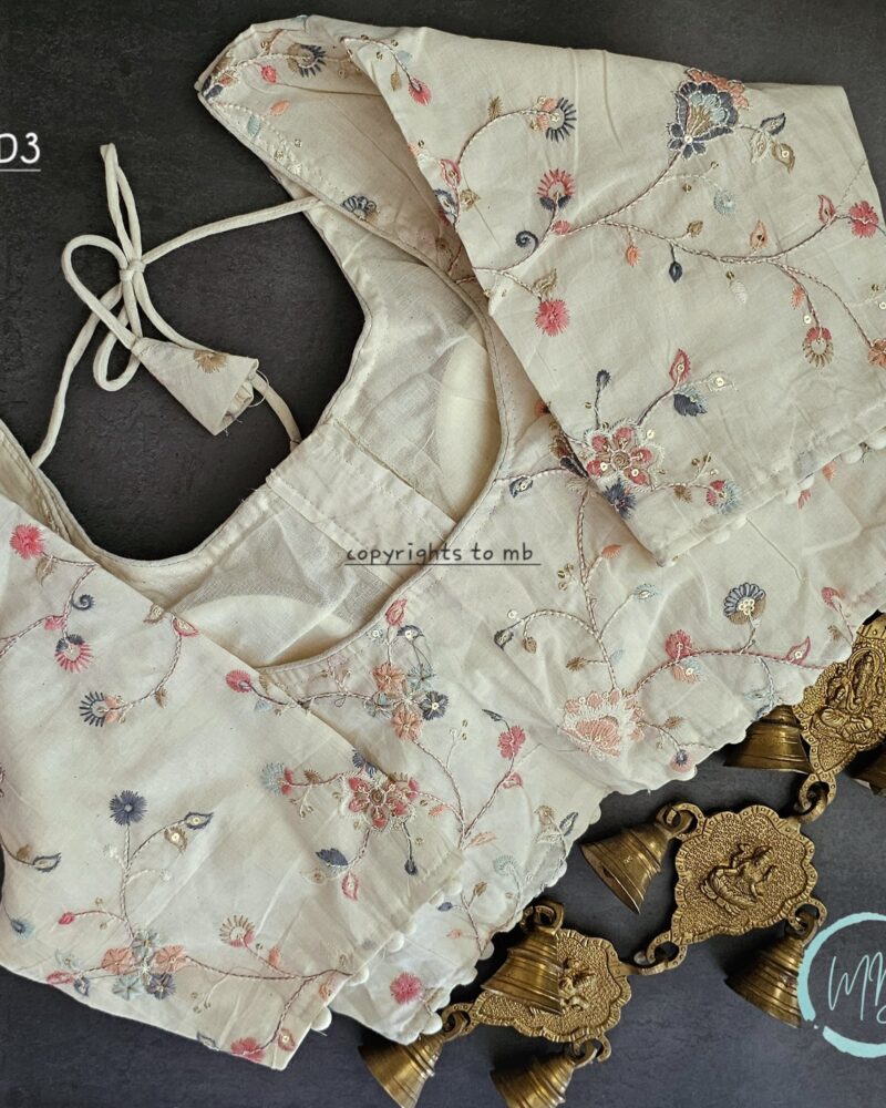 BD3 – Khadi Cotton Embroidery Blouse