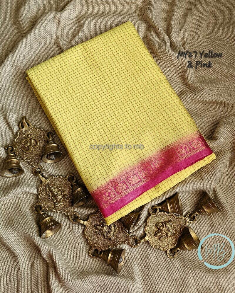 MY27 – Semi Mysore Crepe Silk Saree