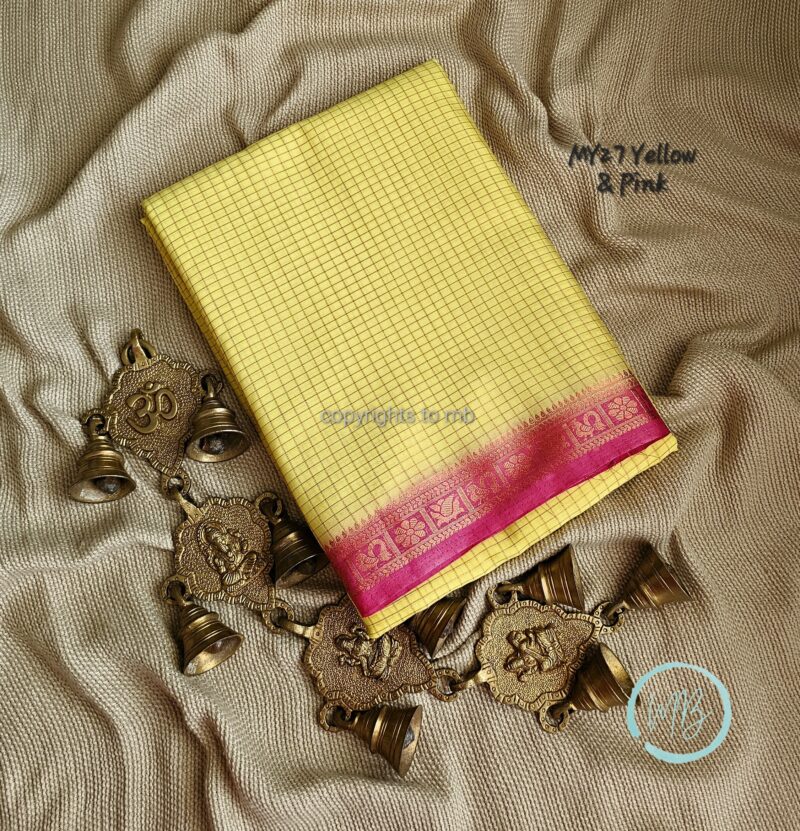 MY27 - Semi Mysore Crepe Silk Saree