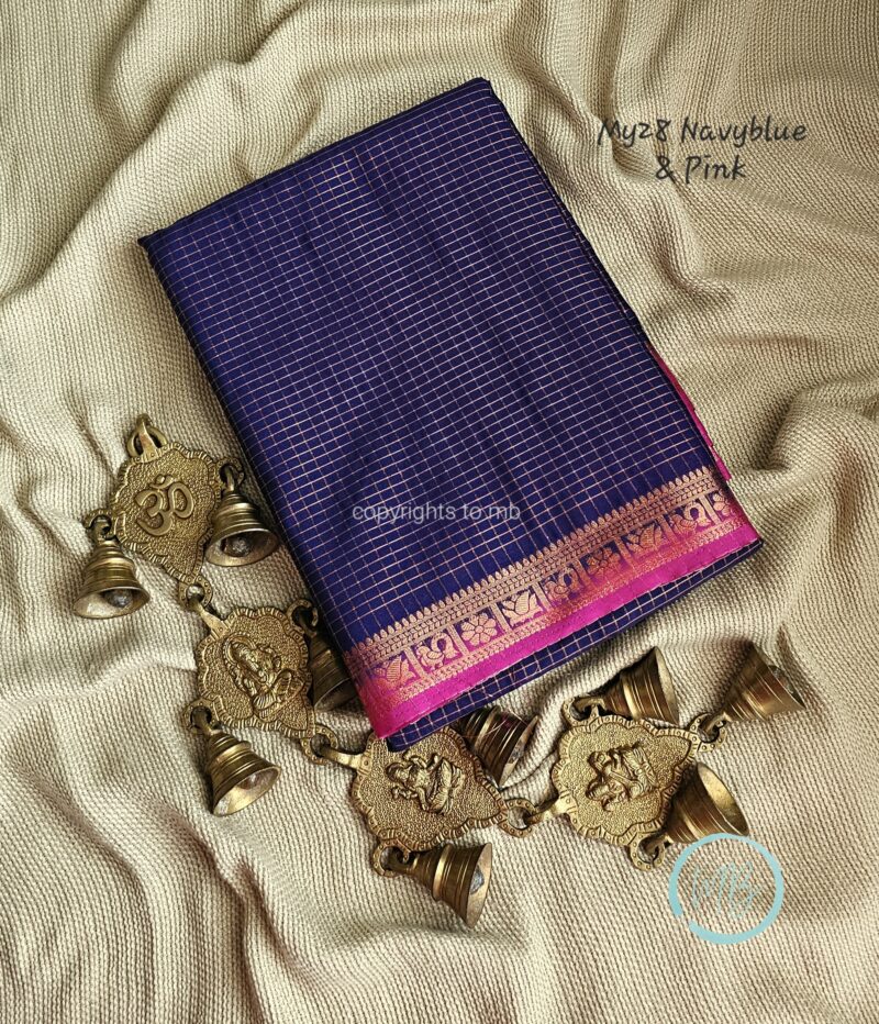 MY28 - Semi Mysore Crepe Silk Saree