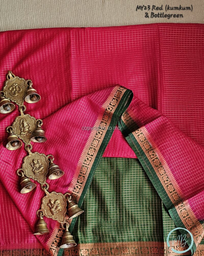 MY23 – Semi Mysore Crepe Silk Saree