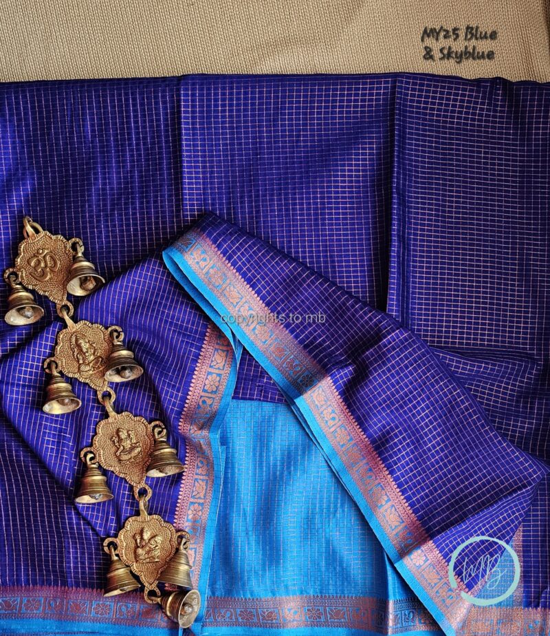 MY25 - Semi Mysore Crepe Silk Saree - Image 2