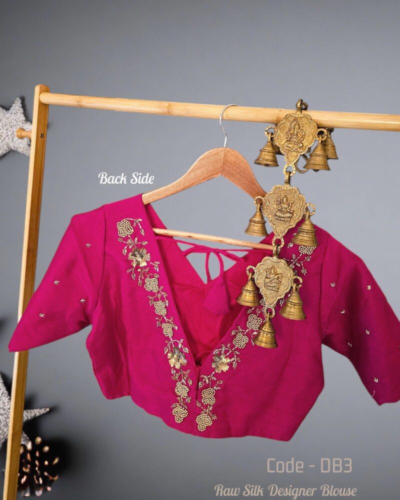 DB3 – Raw Silk Designer Blouse