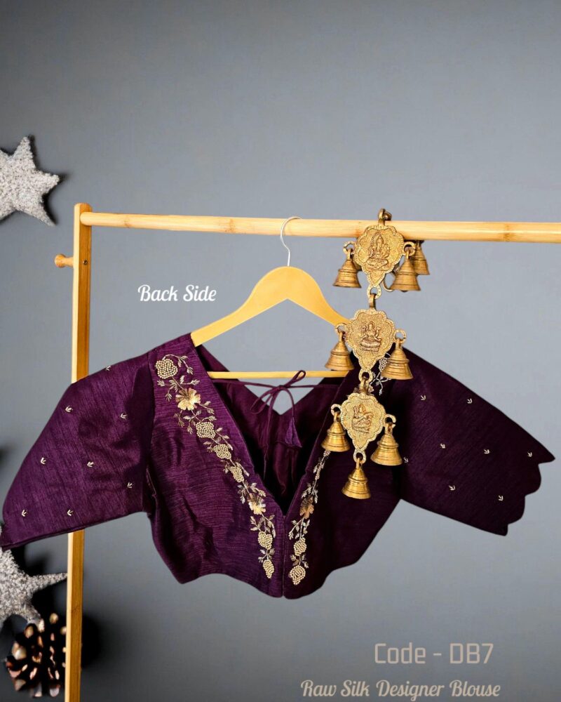 DB7 – Raw Silk Designer Blouse