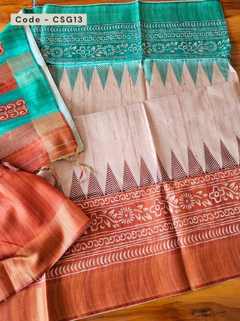 CSG13 - Ghicha Tussar Saree
