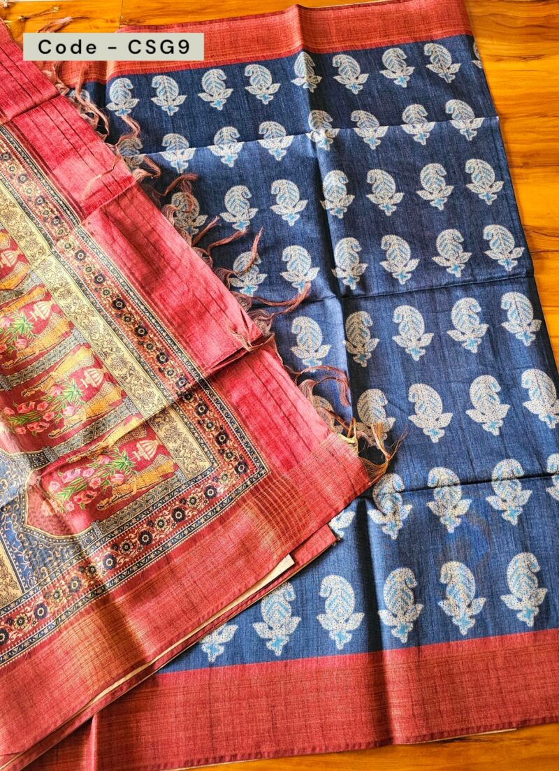 CSG9 - Ghicha Tussar Saree
