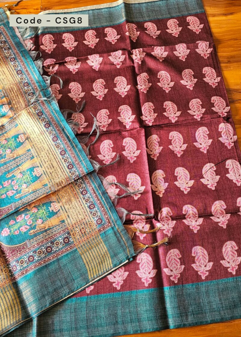 CSG8 - Ghicha Tussar Saree