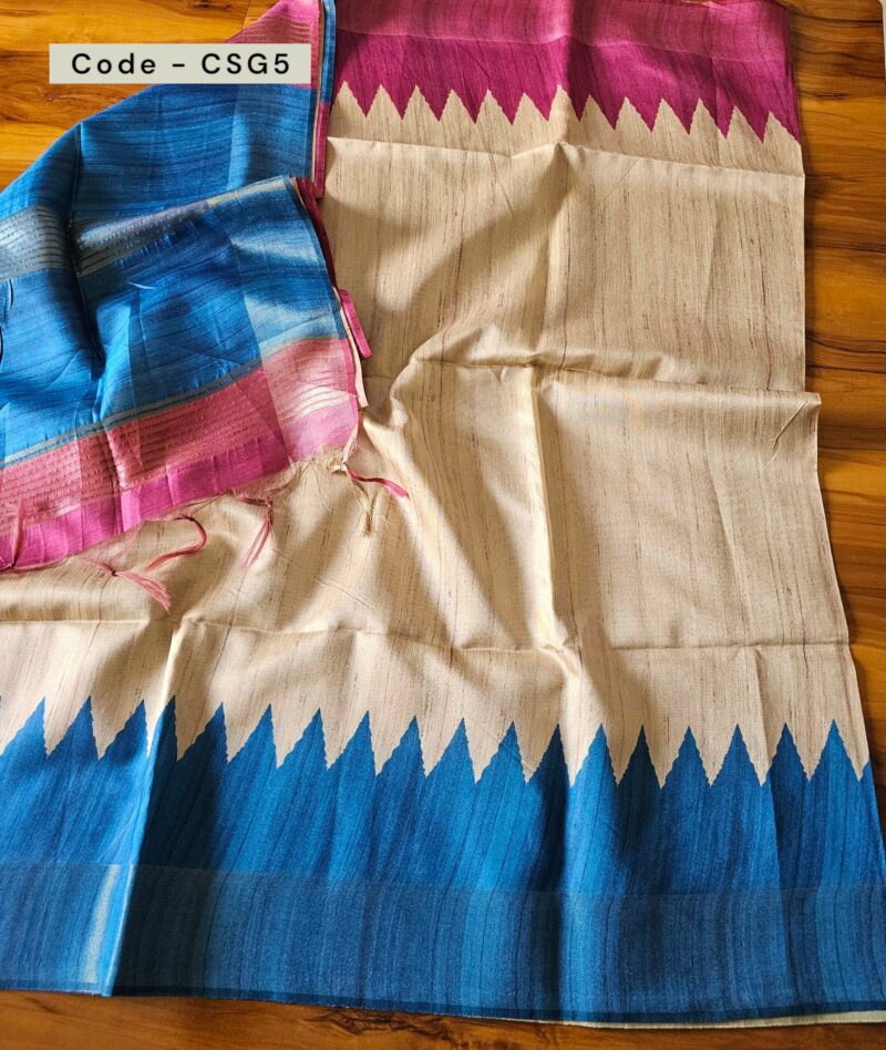 CSG5 - Ghicha Tussar Saree