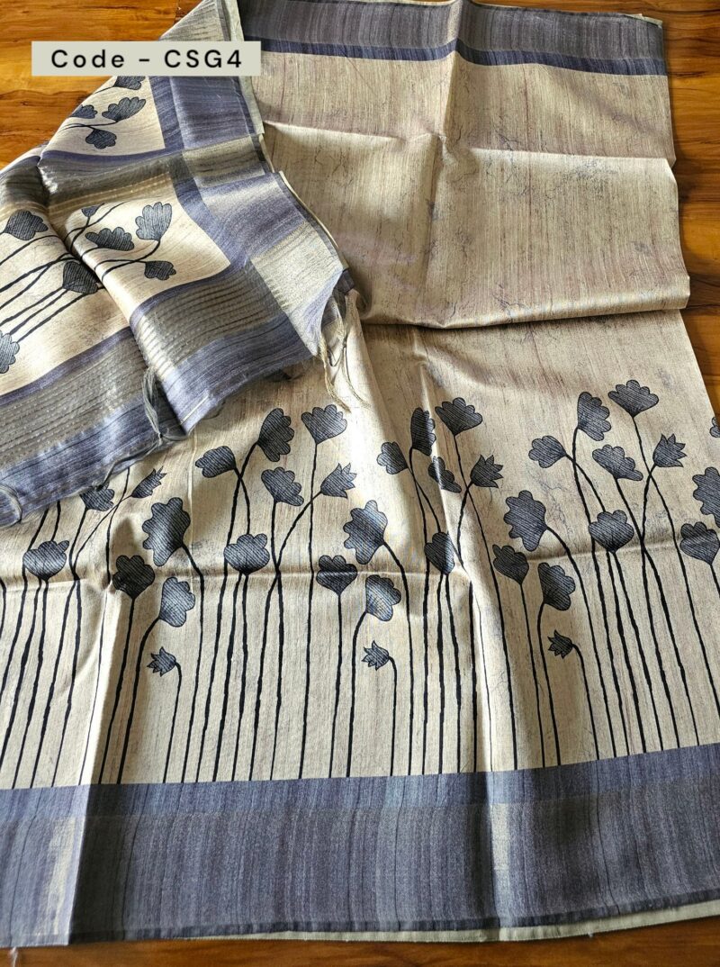 CSG4 - Ghicha Tussar Saree