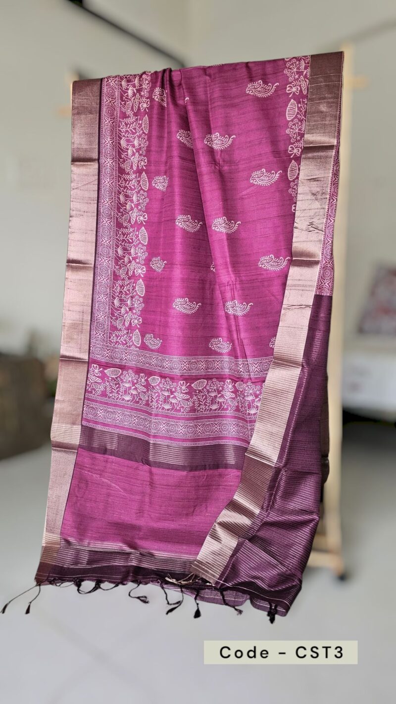 CST3 - Semi Tussar Silk Saree