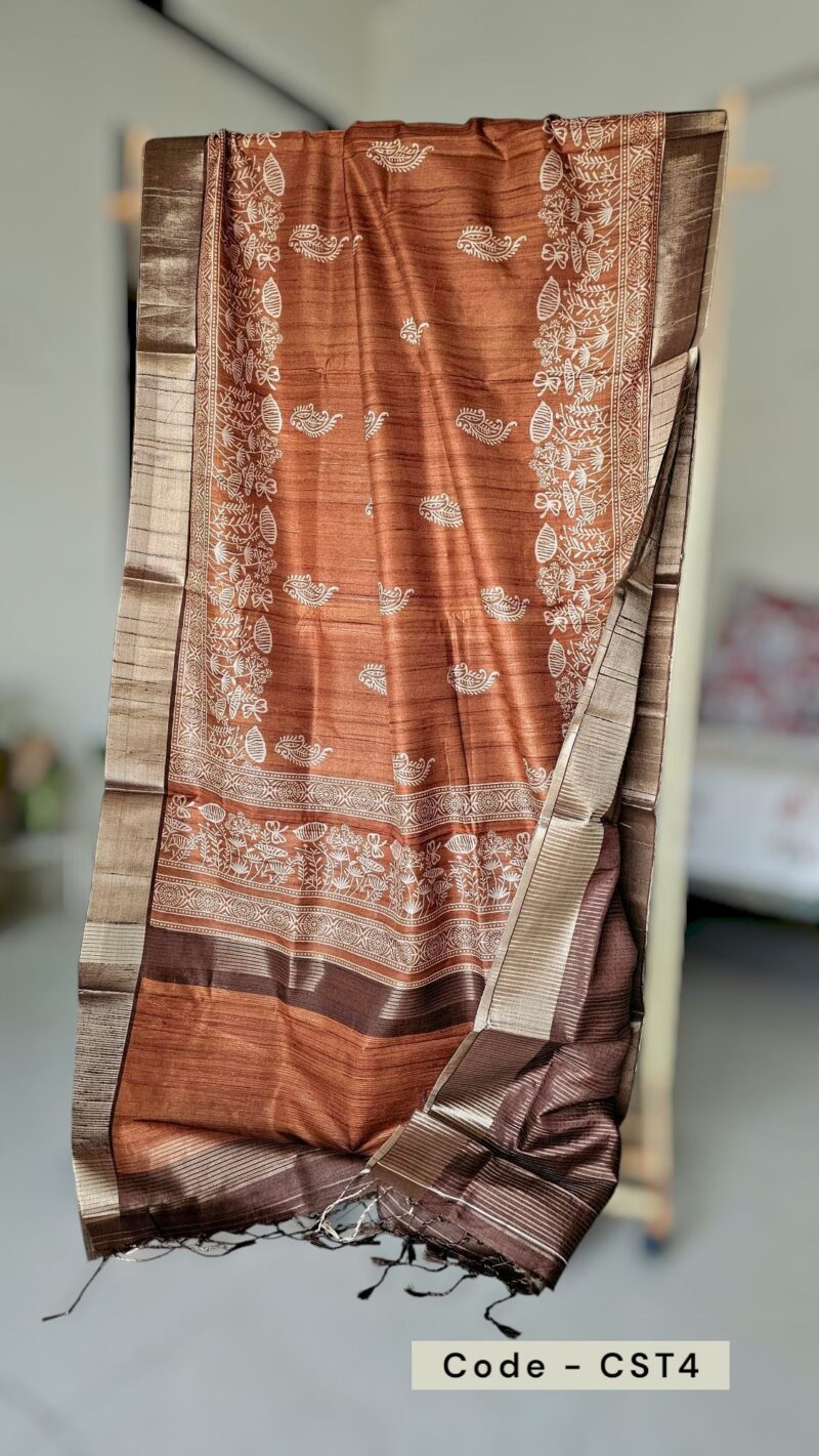CST4 - Semi Tussar Silk Saree