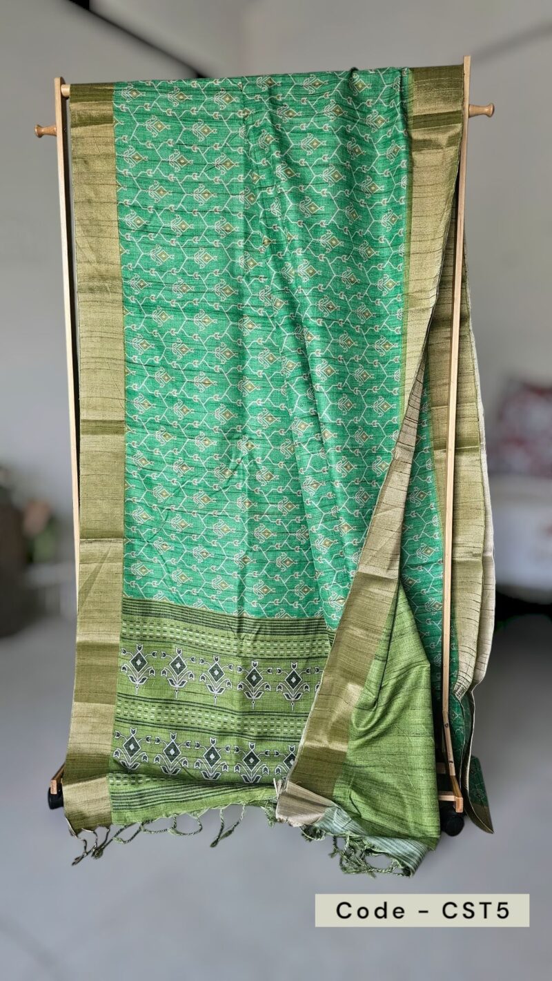 CST5 - Semi Tussar Silk Saree