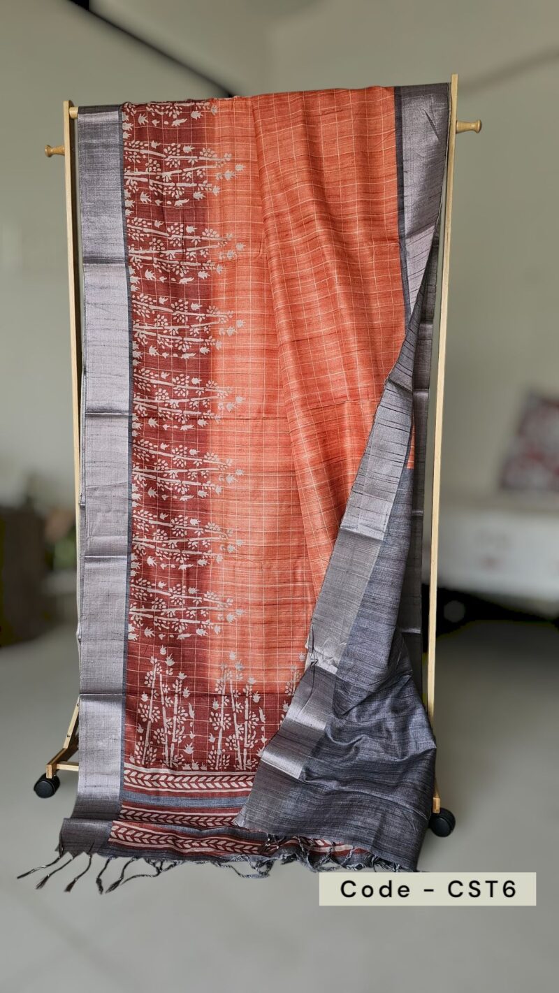CST6 - Semi Tussar Silk Saree