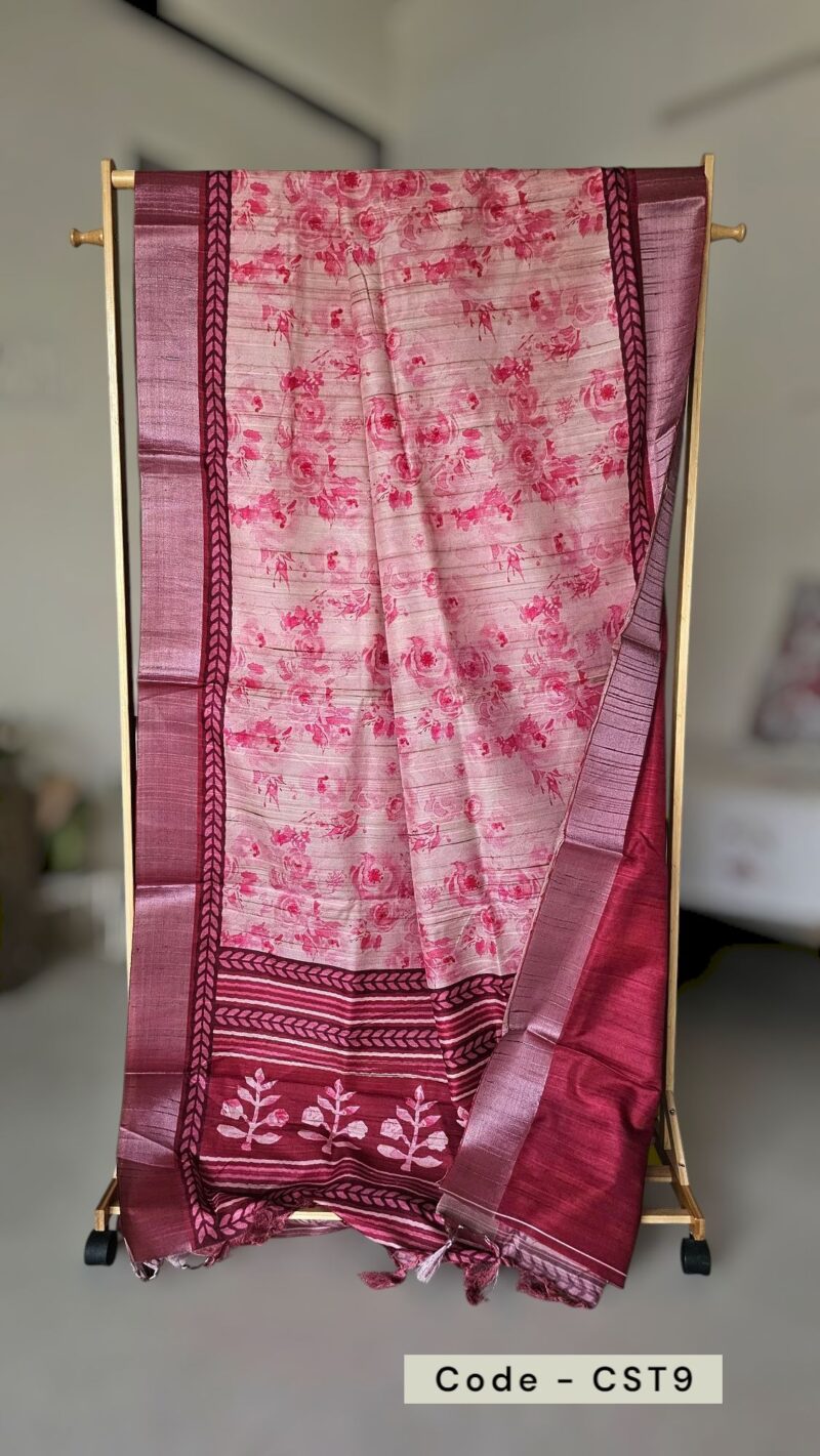 CST9 - Semi Tussar Silk Saree