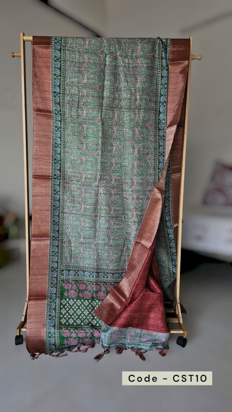 CST10 - Semi Tussar Silk Saree