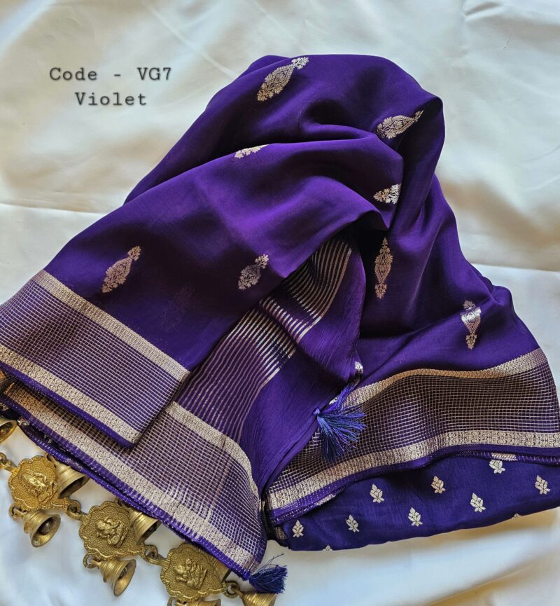 VG7 - Viscose By Crape Sarees - Image 2