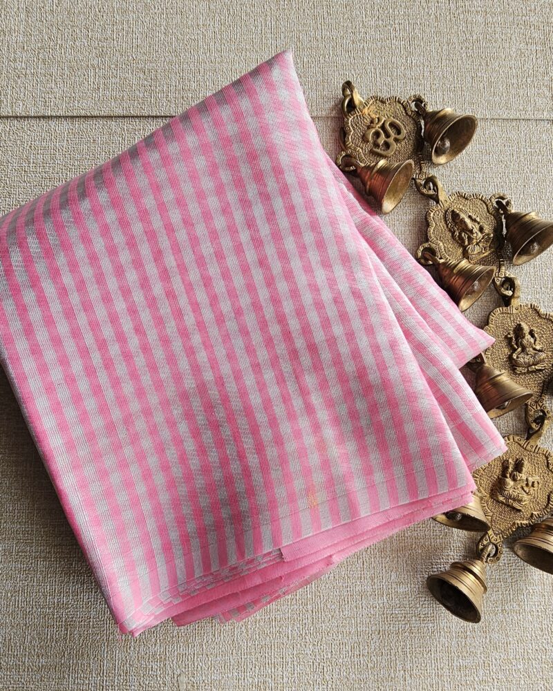Banarasi Silver Zari Cotton Saree