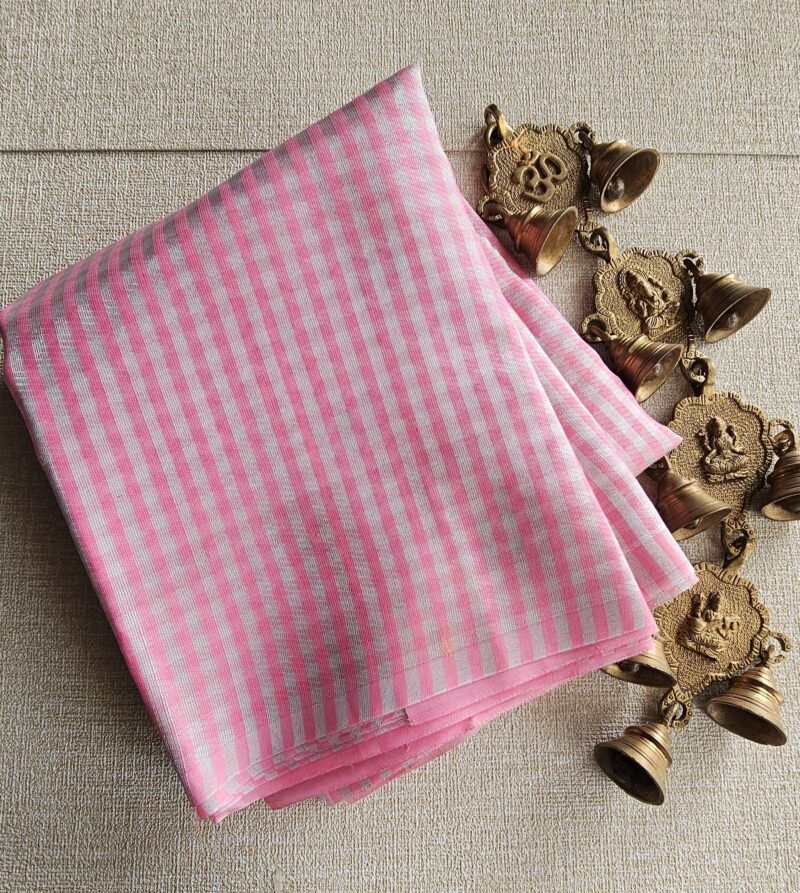 Banarasi Silver Zari Cotton Saree