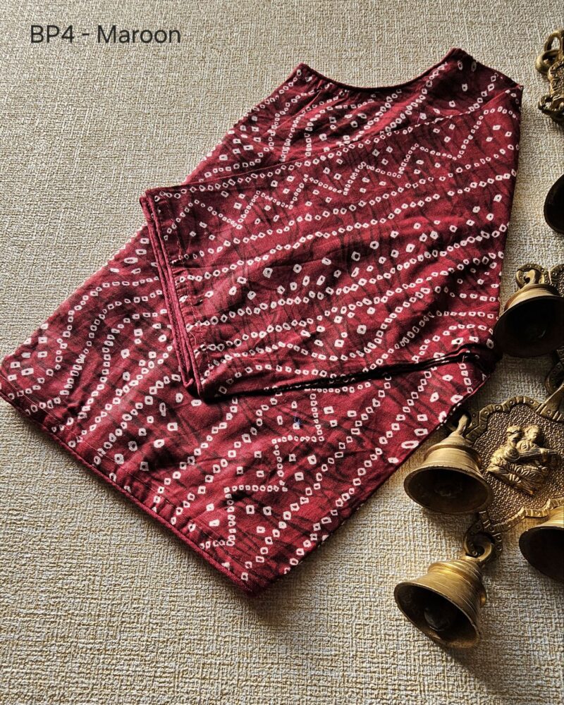 BP4 –  Bandhini Print Cotton Readymade Blouse