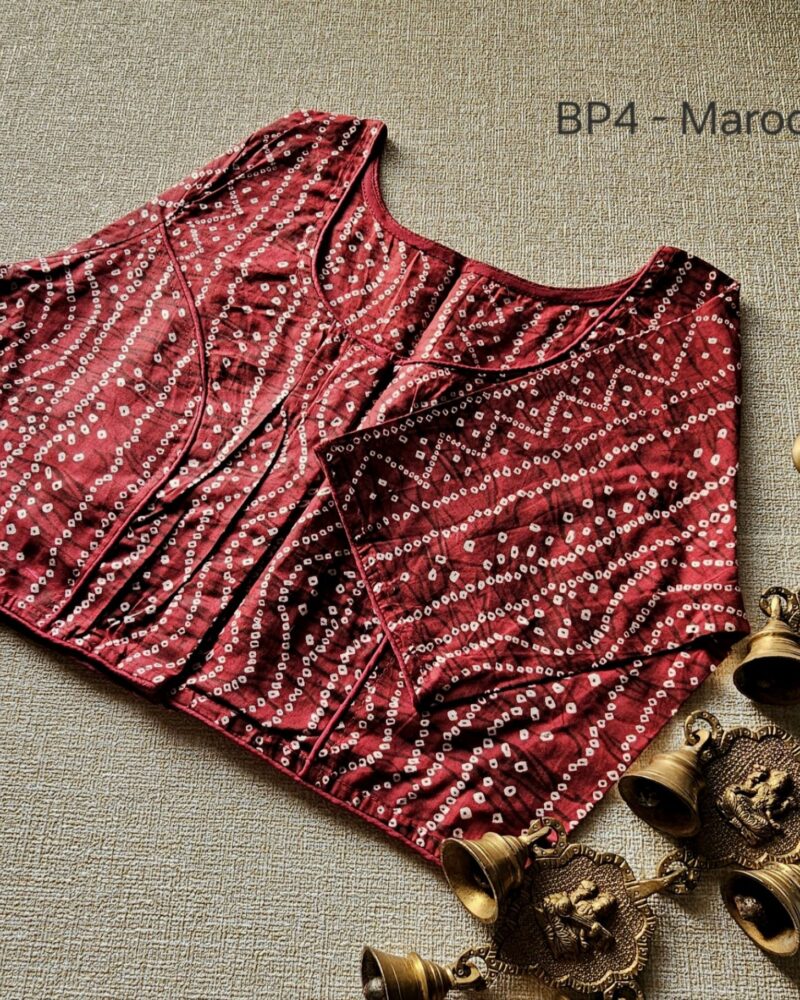 BP4 –  Bandhini Print Cotton Readymade Blouse