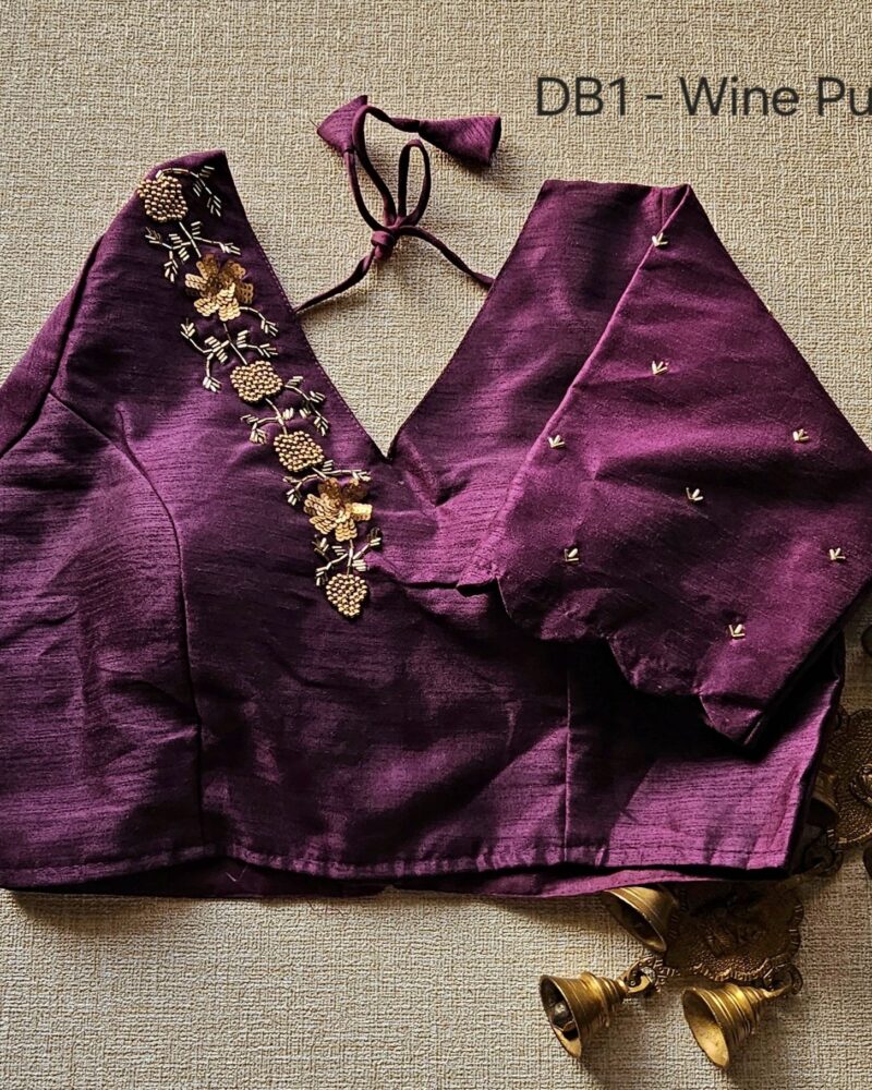 DB1 – Raw Silk Designer Blouse