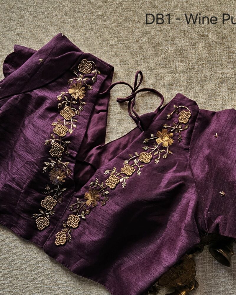 DB1 – Raw Silk Designer Blouse