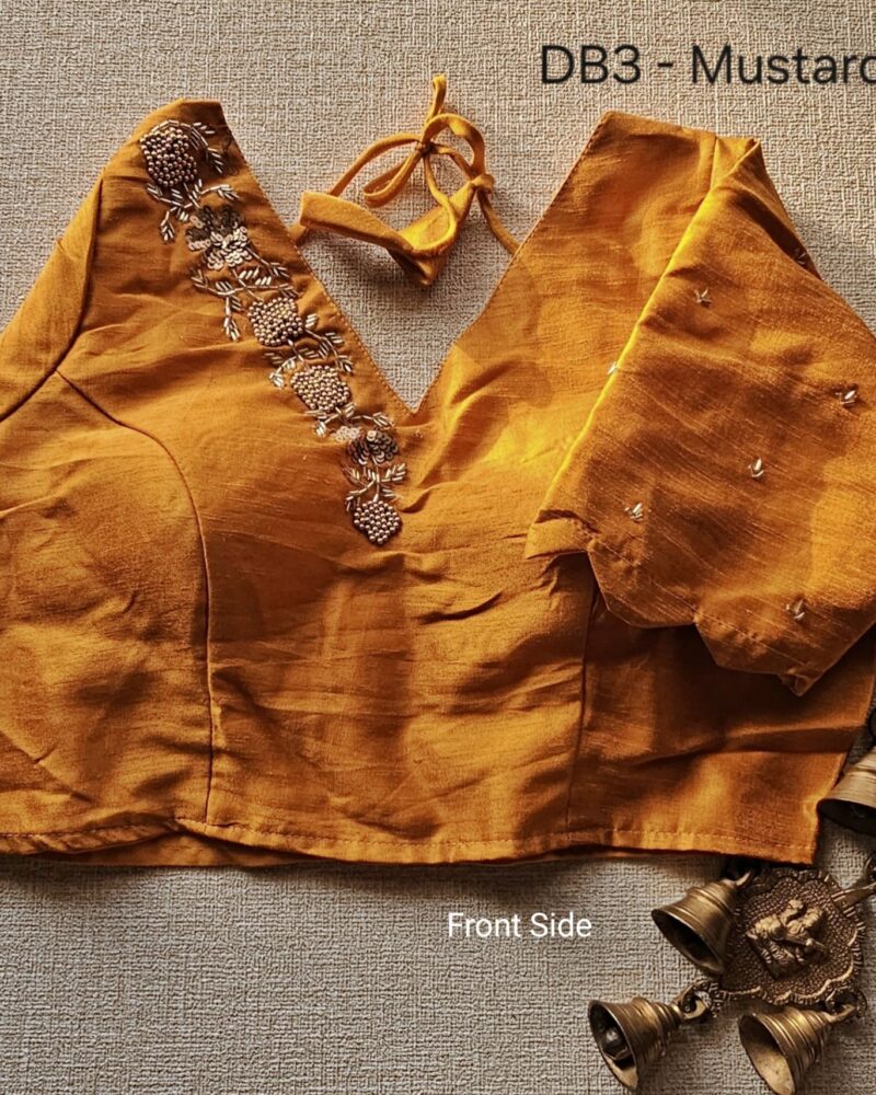 DB3 – Raw Silk Designer Blouse