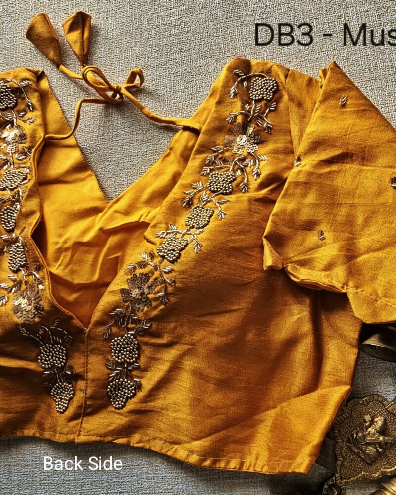 DB3 – Raw Silk Designer Blouse