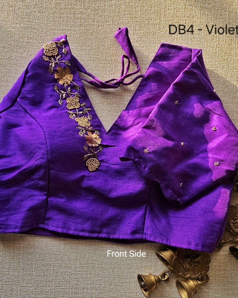 DB4 – Raw Silk Designer Blouse