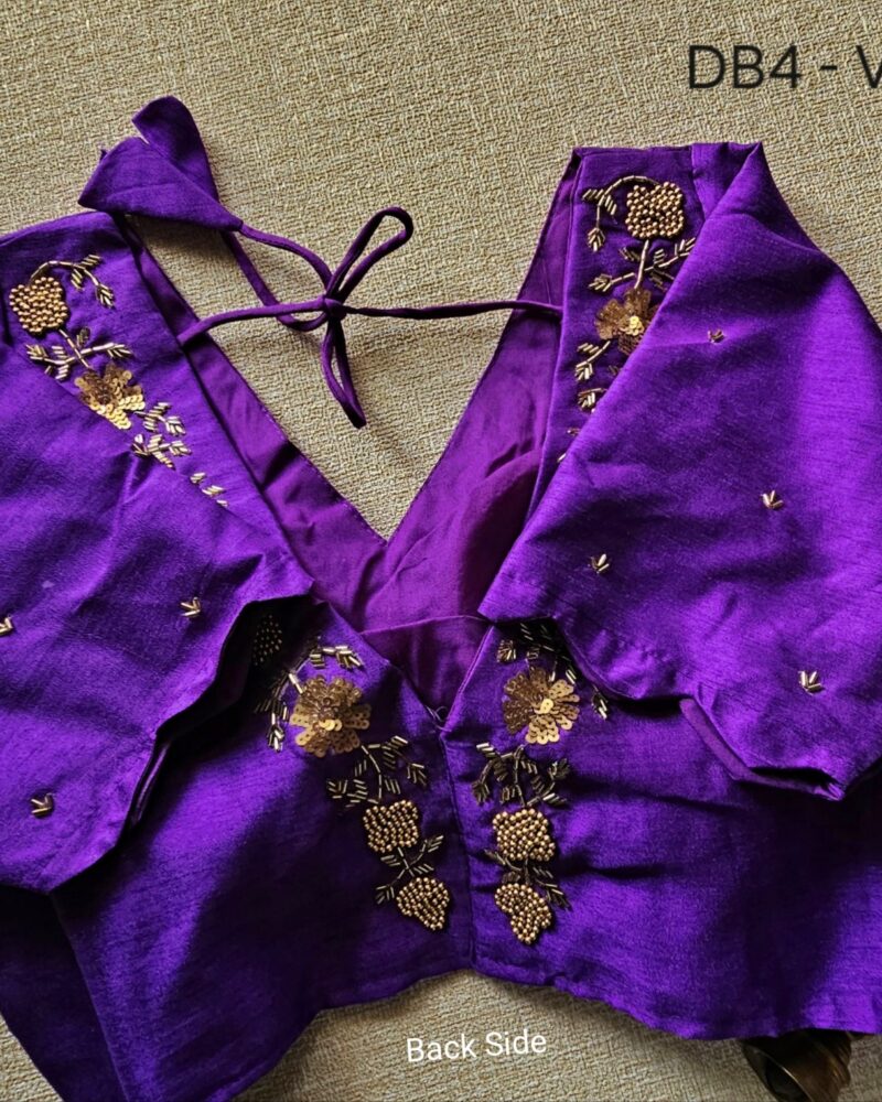 DB4 – Raw Silk Designer Blouse