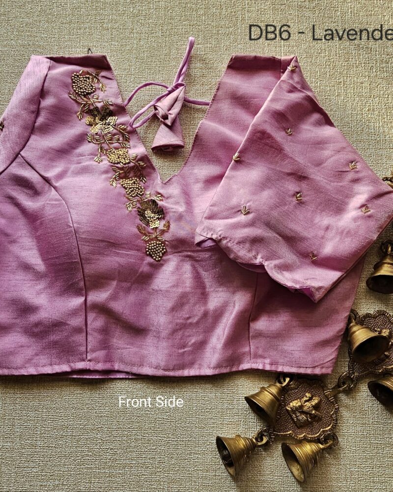 DB6 – Raw Silk Designer Blouse