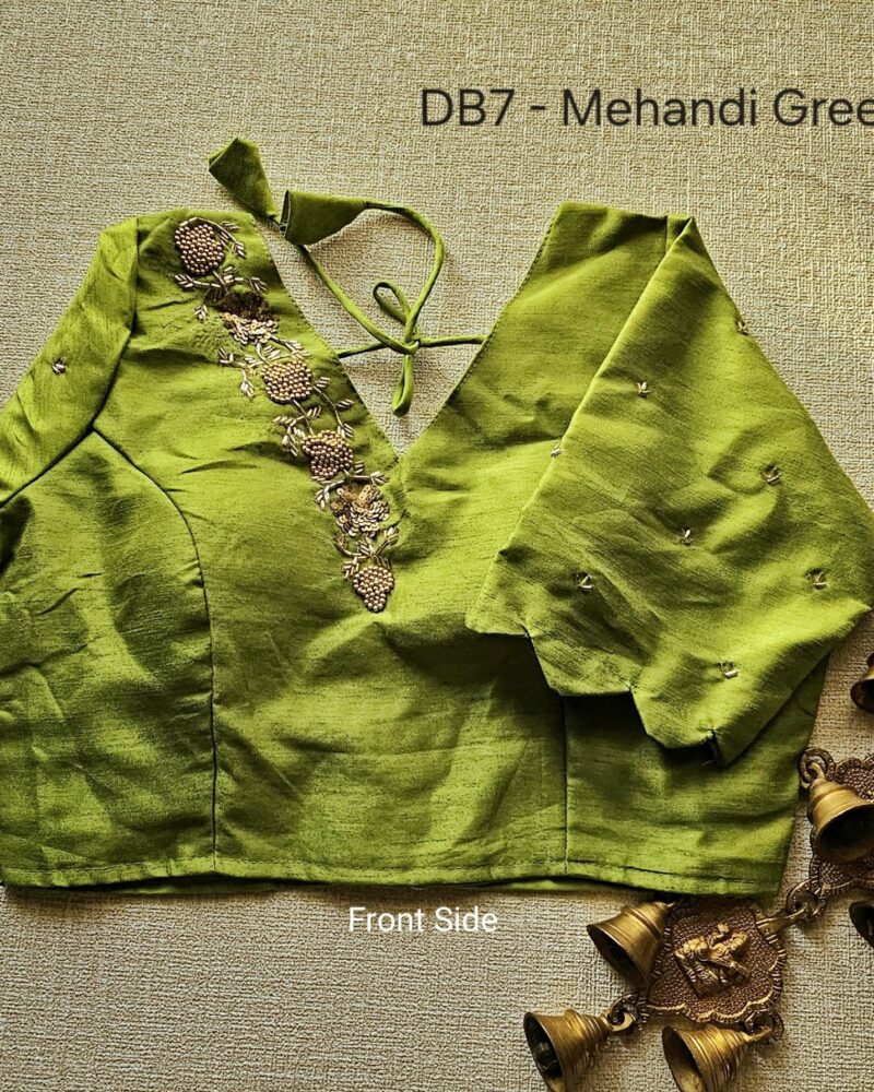 DB7 – Raw Silk Designer Blouse