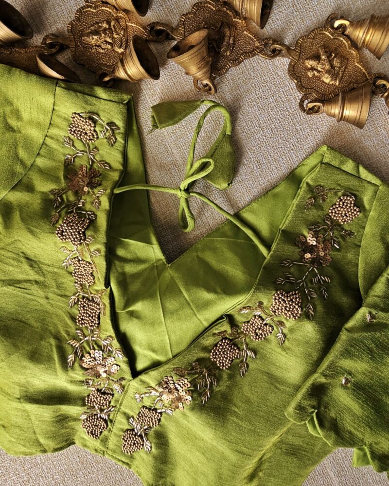 DB7 – Raw Silk Designer Blouse
