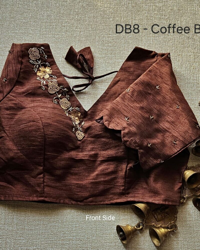 DB8 – Raw Silk Designer Blouse