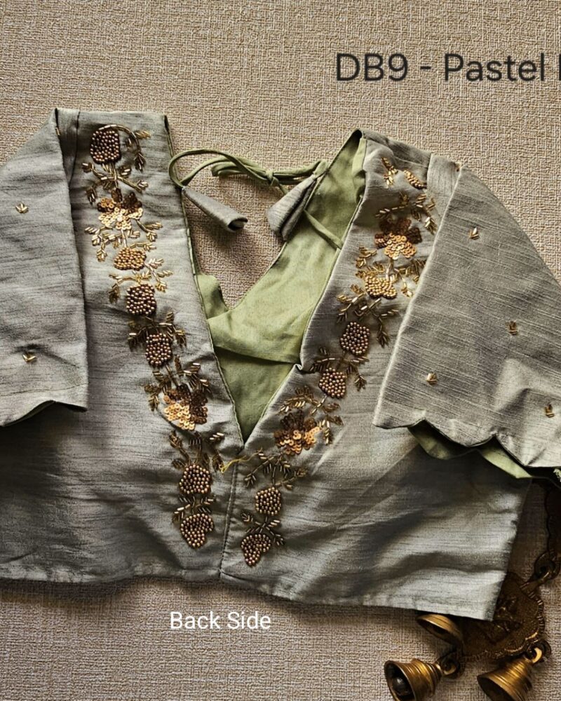 DB9 – Raw Silk Designer Blouse