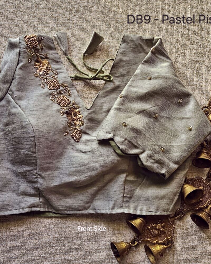 DB9 – Raw Silk Designer Blouse