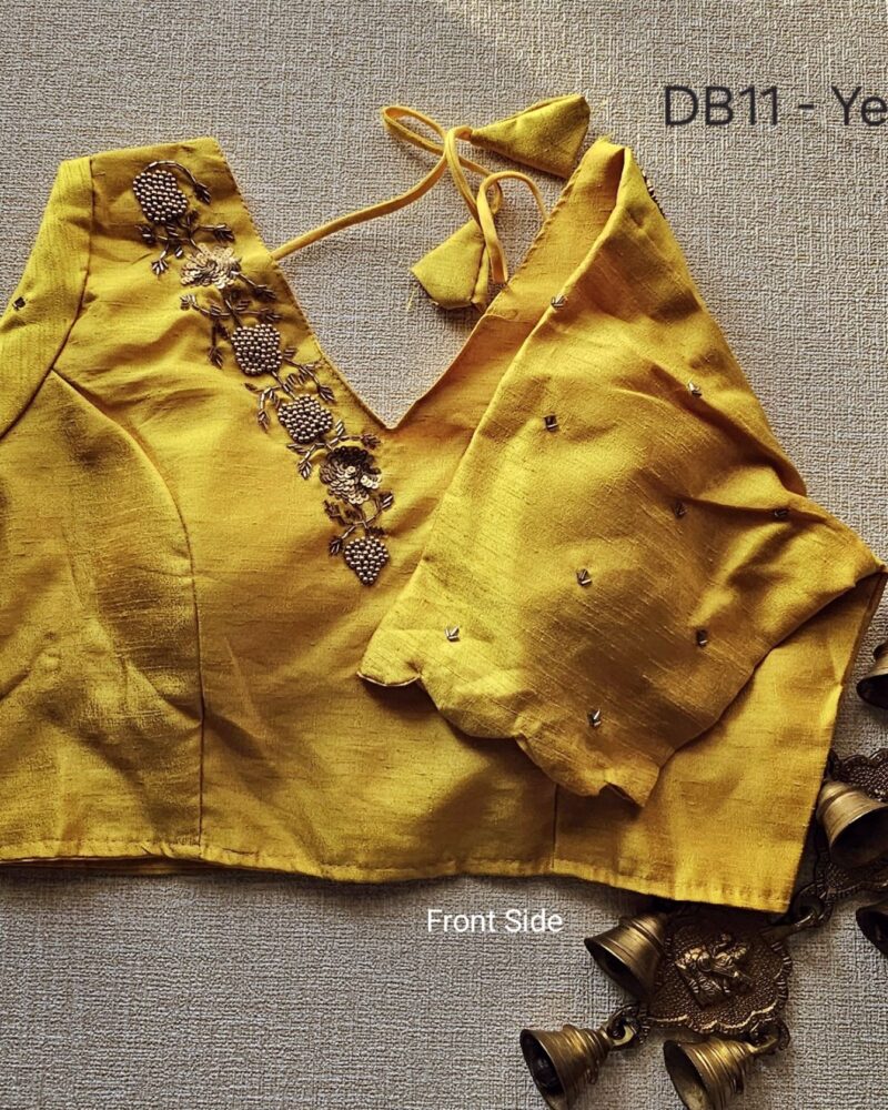 DB11 – Raw Silk Designer Blouse