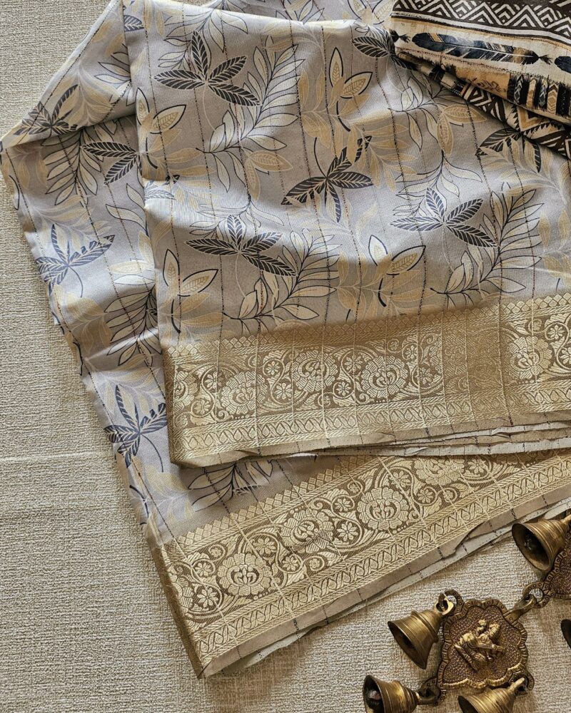 CT5 – Crepe Printed Linen Sarees