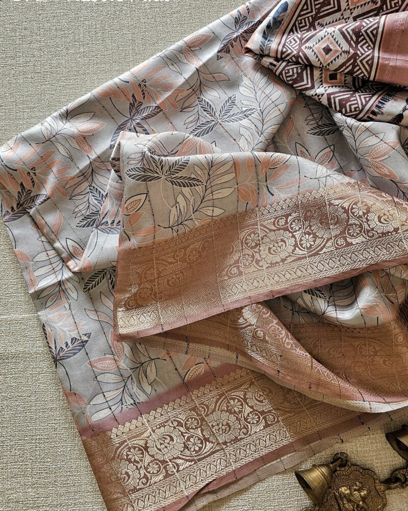 CT2 - Crepe Printed Linen Sarees