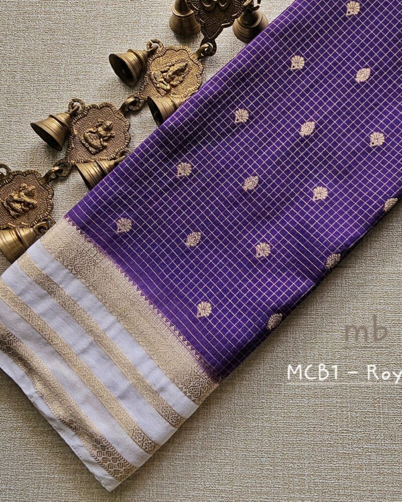 MCB1 - Semi Mysore Crepe Georgette Saree
