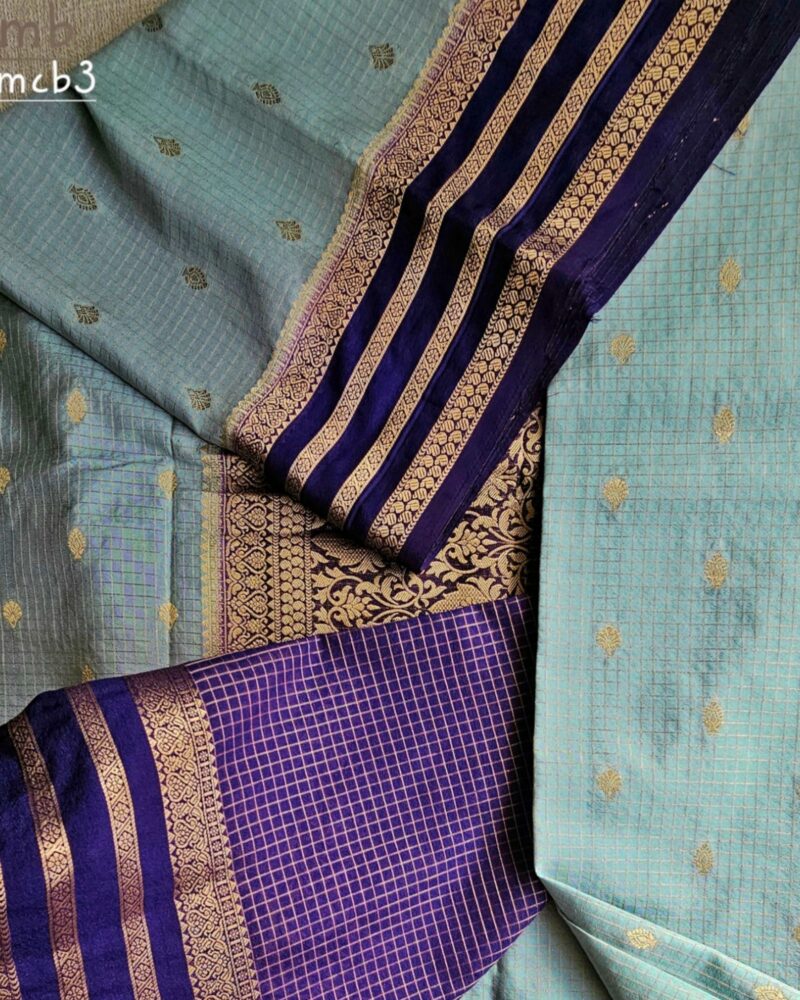 MCB3 – Semi Mysore Crepe Georgette Saree